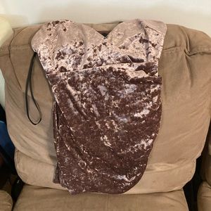 Velvet mini dress
